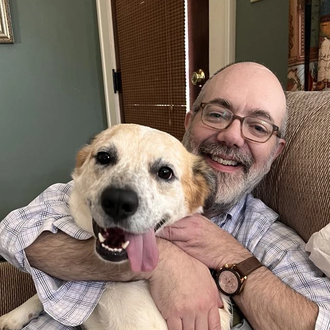 Dr. Vines and his pet dog Nolan